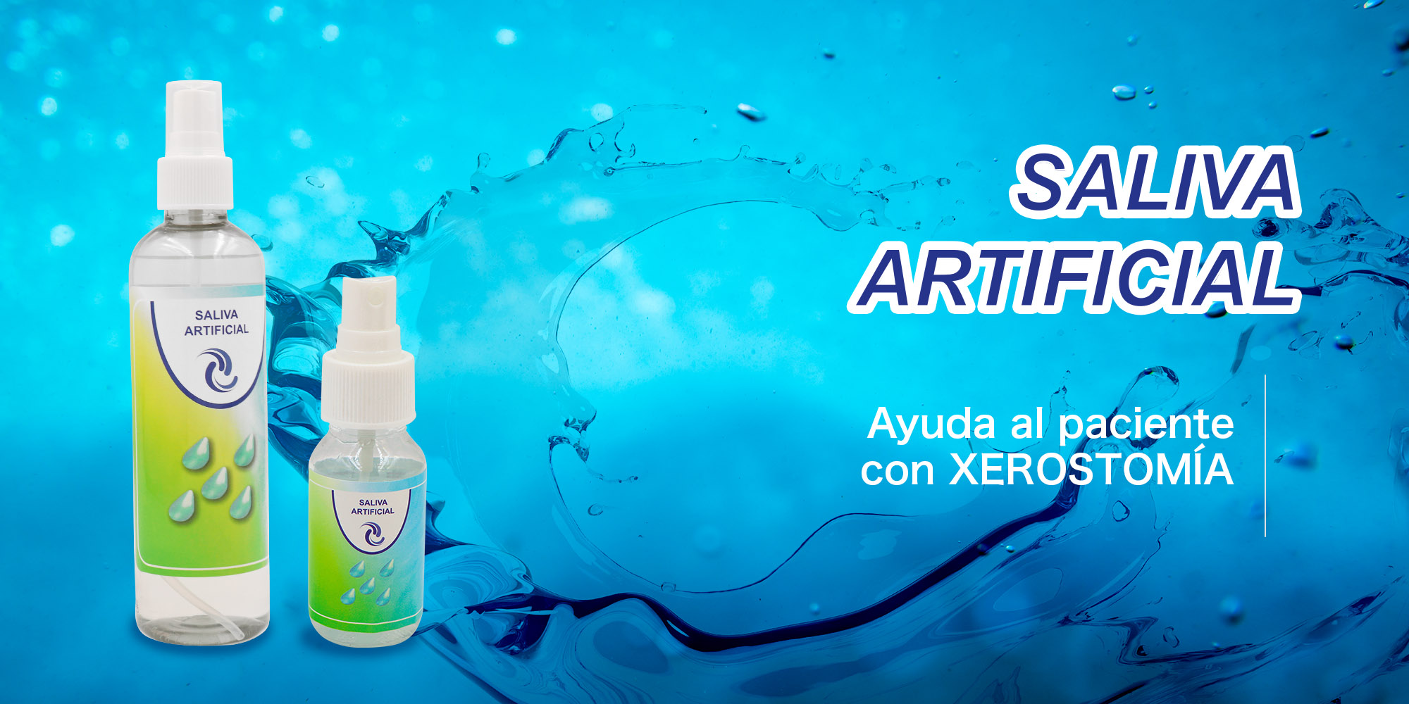 UV sunscreen product with water splash on blue background 3D Render